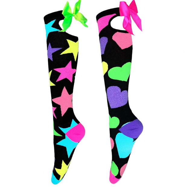 MADMIA Glitter Socks with Bows (6-10Yrs+) - Kidz Kave UK