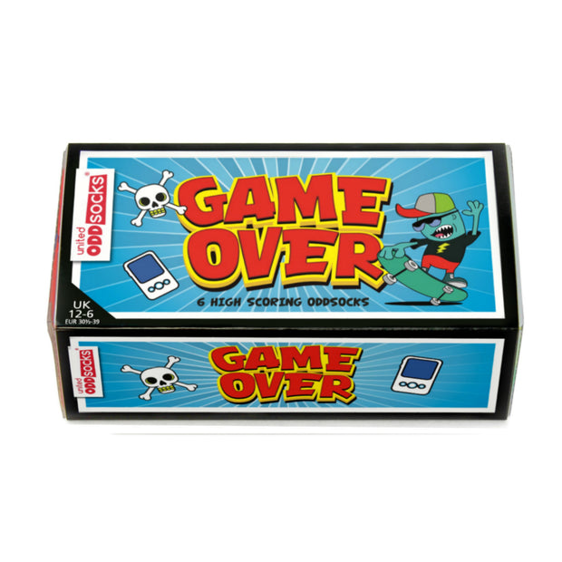 Game Over - 6 Oddsocks (6Yrs+) Gift Box - Kidz Kave UK