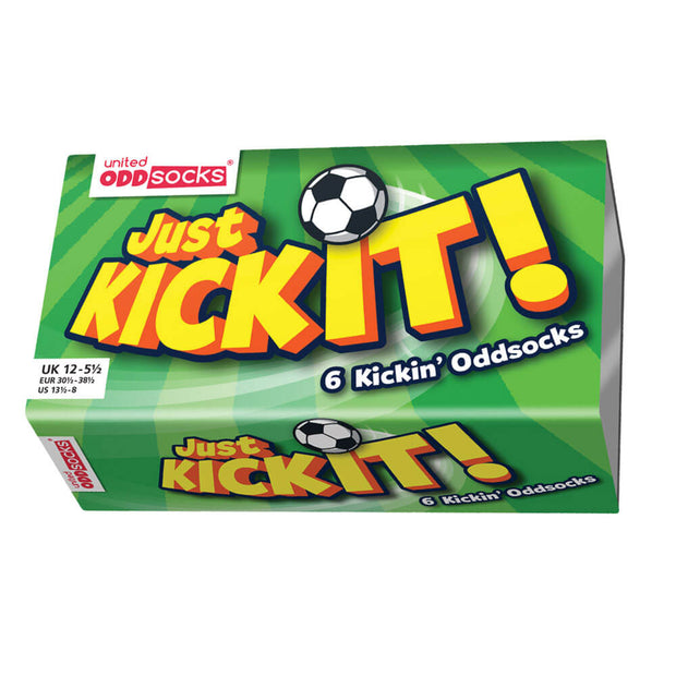Just Kick It - 6 Oddsocks (6Yrs+) Gift Box - Kidz Kave UK