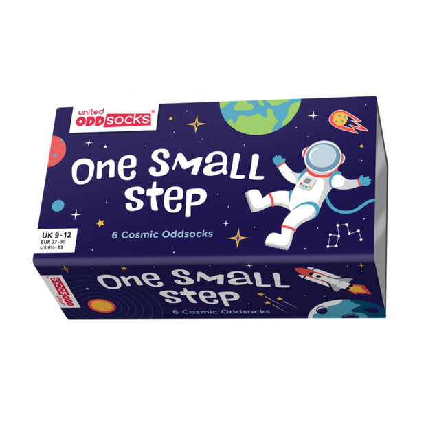 One Small Step - 6 Oddsocks (4-6Yrs) Gift Box - Kidz Kave UK